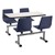 Cluster Swivel Booth w/ Whiteboard Top