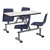Cluster Swivel Booth w/ Whiteboard Top