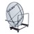 Edge-Stacking Round Folding Table Truck