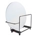 Edge-Stacking Round Folding Table Truck