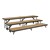 Straight Standing Choral Risers w/ Hardboard Deck - Three Level