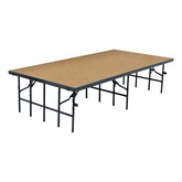 Single-Height Portable Stage & Seated Riser Section w/ Hardboard Deck