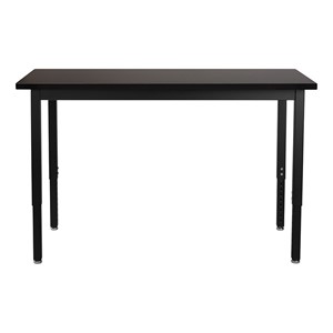 Steel Frame Science Lab Table w/ Chemical Resistant Top - Adjustable Height (24" W x 60" L)