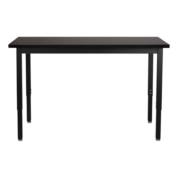 Steel Frame Science Lab Table w/ Chemical Resistant Top - Adjustable Height (24" W x 60" L)