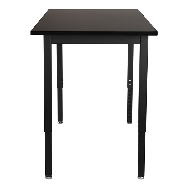 Steel Frame Science Lab Table w/ Chemical Resistant Top - Adjustable Height (24" W x 60" L)