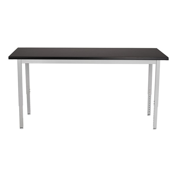 Steel Frame Science Lab Table w/ Chemical Resistant Top - Adjustable Height (24" W x 60" L)