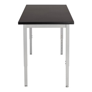 Steel Frame Science Lab Table w/ Chemical Resistant Top - Adjustable Height (24" W x 60" L)