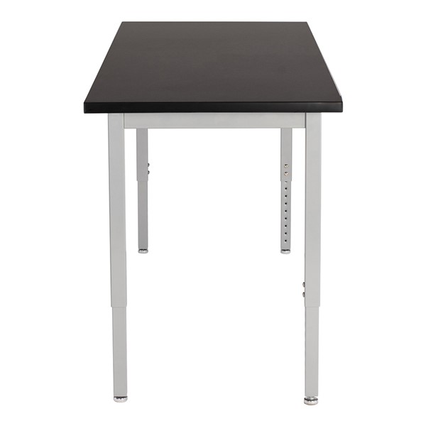 Steel Frame Science Lab Table w/ Chemical Resistant Top - Adjustable Height (24" W x 60" L)