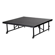 Transfix Adjustable-Height Portable Stage w/ Carpet Deck