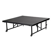 Transfix Adjustable-Height Portable Stage w/ Carpet Deck