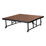 Transfix Adjustable-Height Portable Stage w/ Hardboard Deck