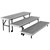 Transport Straight Choral Risers w/ Carpet Deck - Straight (6' L x 24" H)