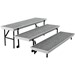 Transport Straight Choral Risers w/ Carpet Deck - Straight (6' L x 24" H)