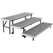 Transport Straight Choral Risers w/ Carpet Deck - Straight (6' L x 24" H)