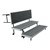Transport Straight Choral Risers w/ Carpet Deck - Straight (6' L x 24" H) - Folding process shown