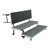 Transport Straight Choral Risers w/ Carpet Deck - Straight (6' L x 24" H) - Folding process shown
