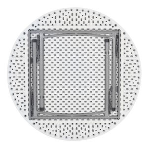 Round Plastic Top Folding Table (Shown w/ legs folded)