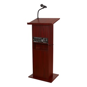 Power Plus Floor Lectern w/ Wireless Headset Mic
