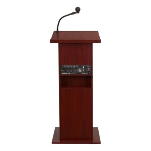 Power Plus Floor Lectern w/ Wireless Headset Mic