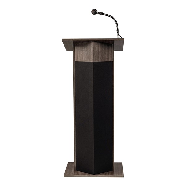 Power Plus Floor Lectern w/ Wireless Mic