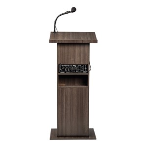 Power Plus Floor Lectern w/ Wireless Headset Mic