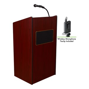 Aristocrat Floor Lectern w/ Wireless Mic