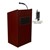 Aristocrat Floor Lectern w/ Wireless Tie Clip Mic - Mahogany