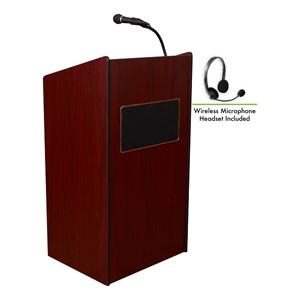Aristocrat Floor Lectern w/ Wireless Mic