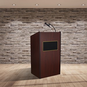 Aristocrat Floor Lectern w/ Wireless Mic