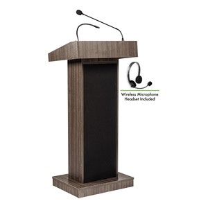 Orator Floor Lectern w/ Wireless Mic