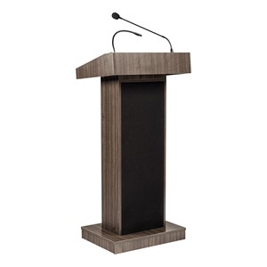 Orator Floor Lectern w/ Wired Mic
