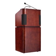 Mahogany Veneer Contemporary Lectern