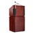 Mahogany Veneer Contemporary Lectern w/ Sound
