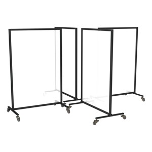 Acrylic Panel Room Divider System - Four Panels