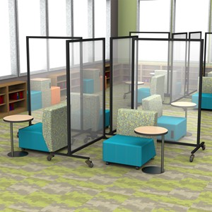 Four Panel Station Acrylic Divider System