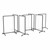 Acrylic Panel Room Divider System - Six Panels