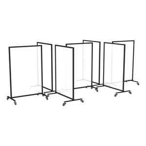 Acrylic Panel Room Divider System - Six Panels