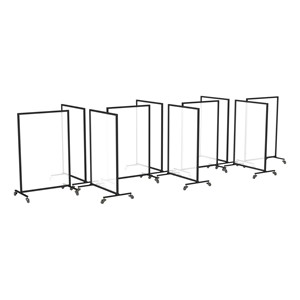 Acrylic Panel Room Divider System - Eight Panels