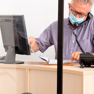 Clear Social Distancing Single Panel Room Divider