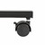 Clear Healthcare Single Panel Room Divider - Casters