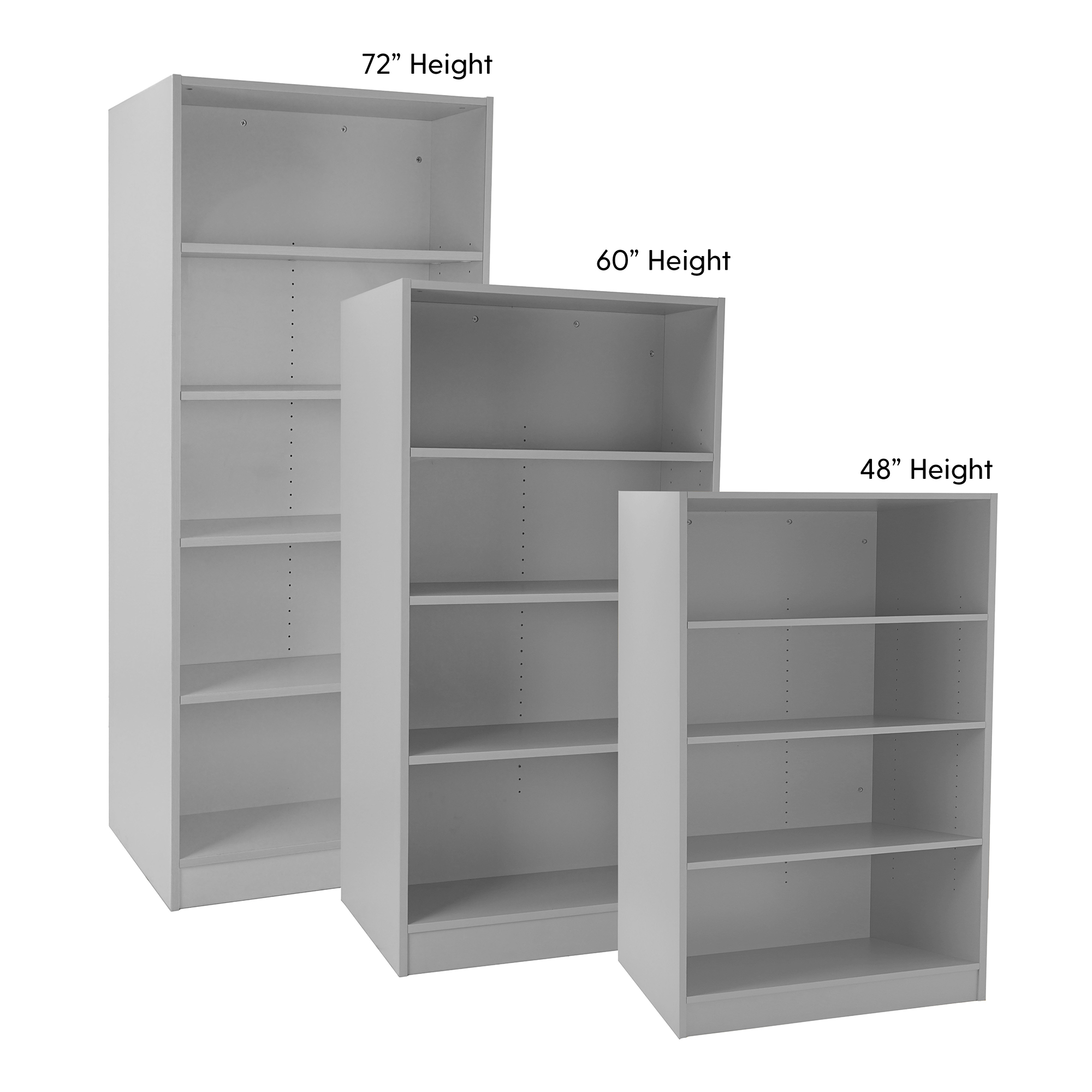 Norwood Heavy-Duty Gray Series Double-Sided Bookcase