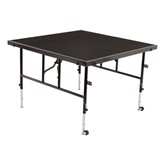 Adjustable-Height Portable Stage w/ Carpet Deck