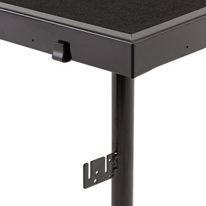Adjustable-Height Portable Stage w/ Carpet Deck - Ganging Bracket