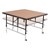 Adjustable-Height Portable Stage w/ Hardboard Deck