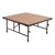 Adjustable-Height Portable Stage w/ Hardboard Deck