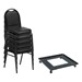 250 Series Stack Chairs & Dolly Package - 24 Vinyl Upholstered Stack Chairs w/ One Dolly Shown