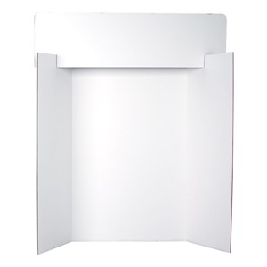 White Corrugated Project Boards w/ Headers - Pack of 24