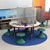 Tabletop X-Shape Divider - 4 Seats