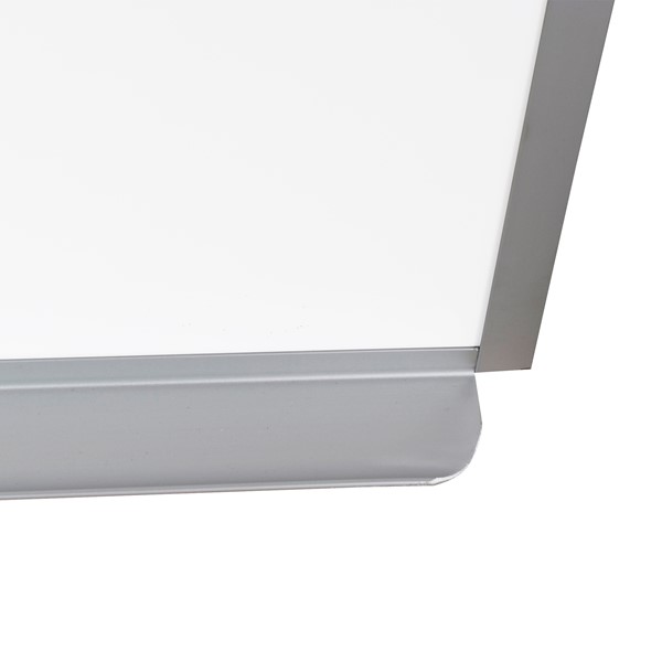 Heavy-Duty Porcelain Steel Magnetic Dry Erase Board w/ Aluminum Frame & Maprail