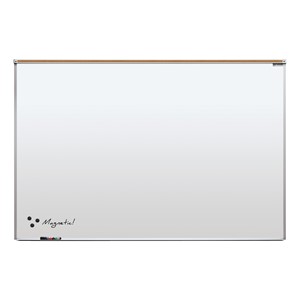 Heavy-Duty Porcelain Steel Magnetic Dry Erase Board w/ Aluminum Frame & Maprail (6' W x 4' H)
